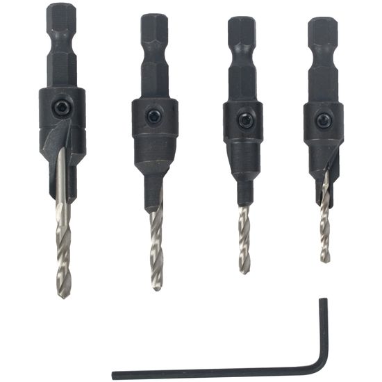 Screw Pilot Set 5pce Carded